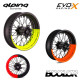 RUEDA TRASERA DE RAYOS TUBELESS 4,25 X 18 PACK Bicolor