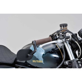 Rétroviseur Moto Droit ou Gauche ROND Tige Longue Noir DAYTONA