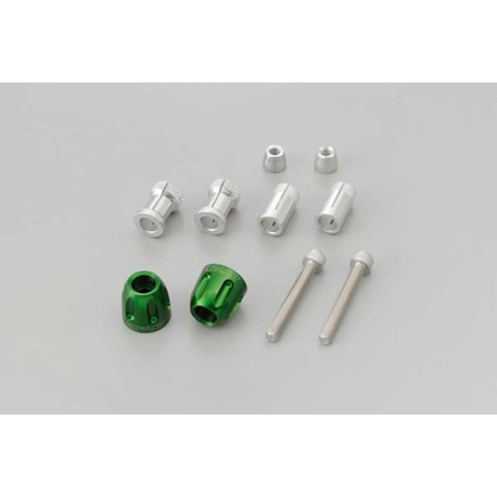 HANDLEBAR ENDS PINO-2 14-19MM GREEN