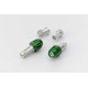 HANDLEBAR ENDS PINO-2 14-19MM GREEN