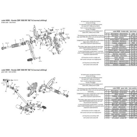 BONAMICI MASTER CYLINDER SUPPORT SPARE PART