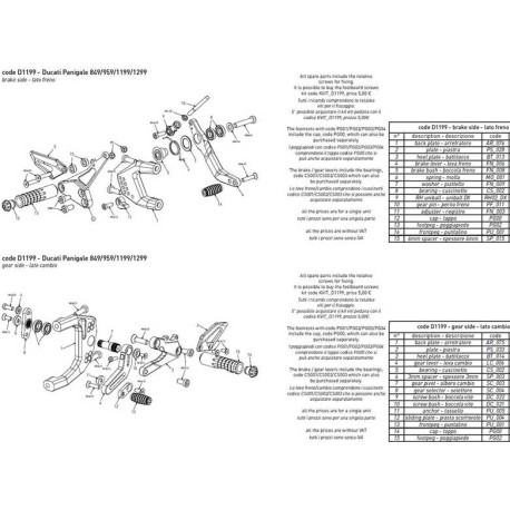 BONAMICI GEAR SELECTOR SPARE PART