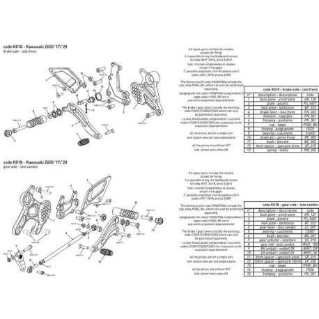 BONAMICI GEAR SELECTOR SPARE PART