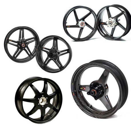 ROUES CARBONE HOMOLOGUEES 7 BATONS POUR HP 2 S