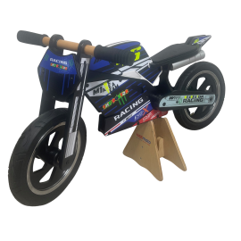 Photo de Black Wood Balance Bike + Vr46 Decal Kit